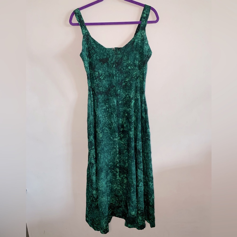 Kimberly's Travels Sleeveless Green Dress